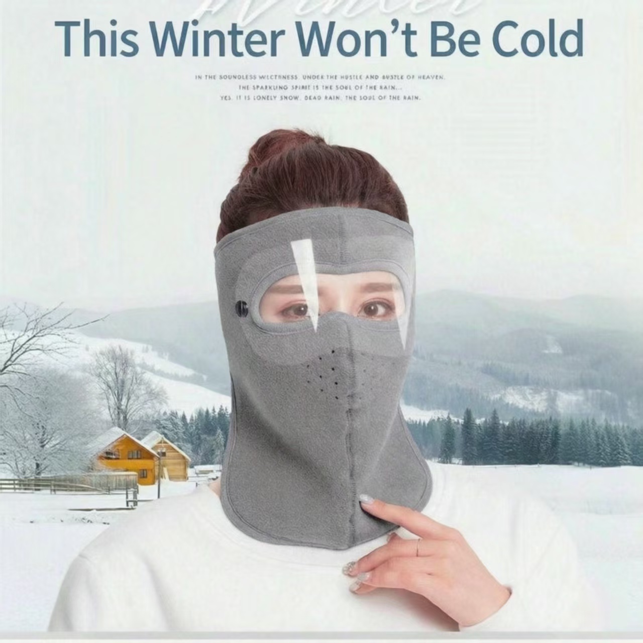 Anti Pollution Mask - نظارات واقية للوجه بالكامل للشتاء، قناع