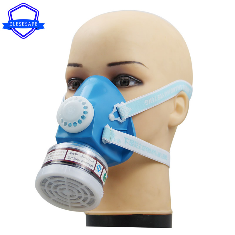 Dust Mask Construction - المطاط الطبيعي نصف الوجه قناع واقي