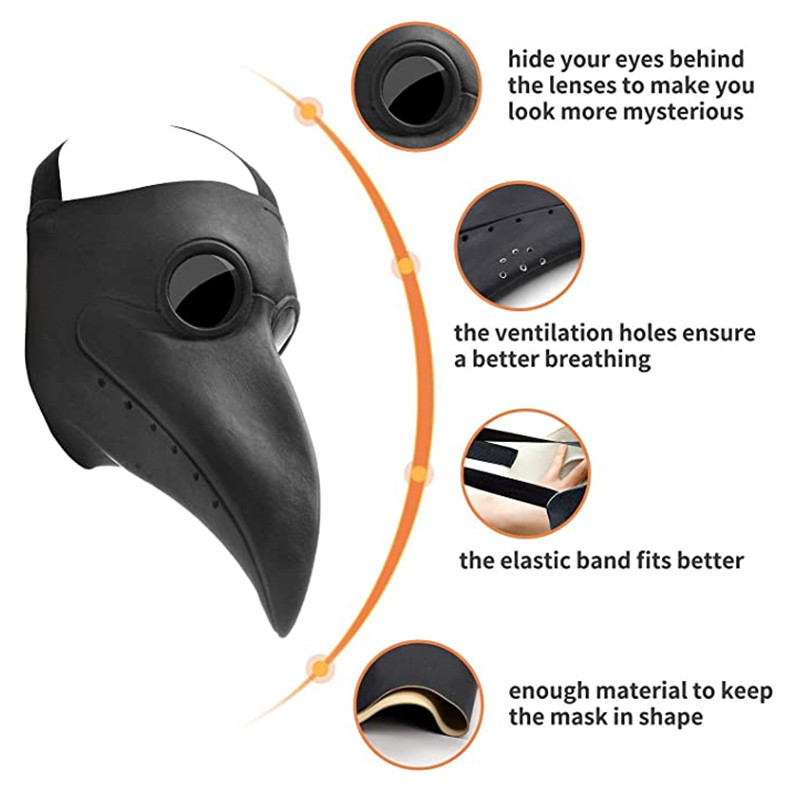 قناع طبيب الطاعون المطاطي الأس - مراجعة Disposable Surgical Mask وسعره