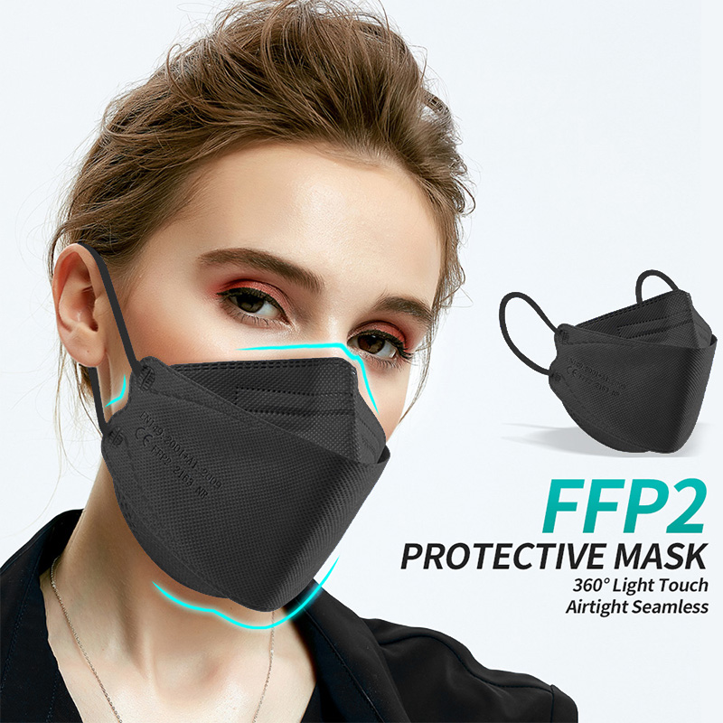 10-200 قطعة، أقنعة FFP2 معتمدة - مراجعة Disposable Surgical Mask وسعره
