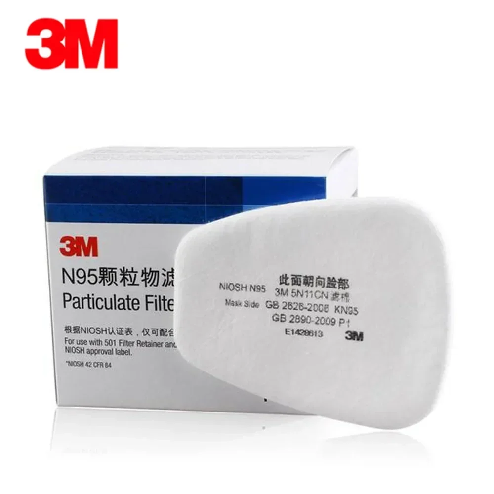 10 قطع/علبة فلاتر قطنية 3M 5N1 - مراجعة Dust Mask Construction وسعره