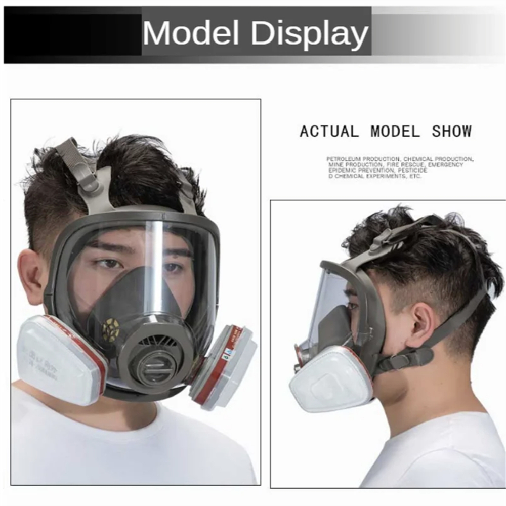 قناع تنفس كامل للوجه مع خرطوشة - مراجعة Dust Mask Construction وسعره