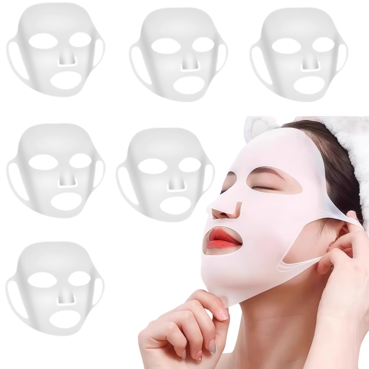 قطعة واحدة من غطاء قناع الوجه  - مراجعة Silicone Mask Bracket وسعره