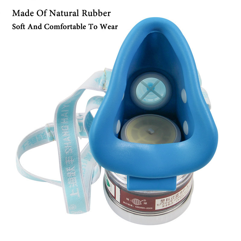 المطاط الطبيعي نصف الوجه قناع  - مراجعة Dust Mask Construction وسعره
