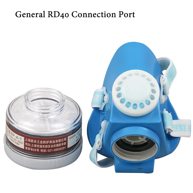 المطاط الطبيعي نصف الوجه قناع  - مراجعة Dust Mask Construction وسعره